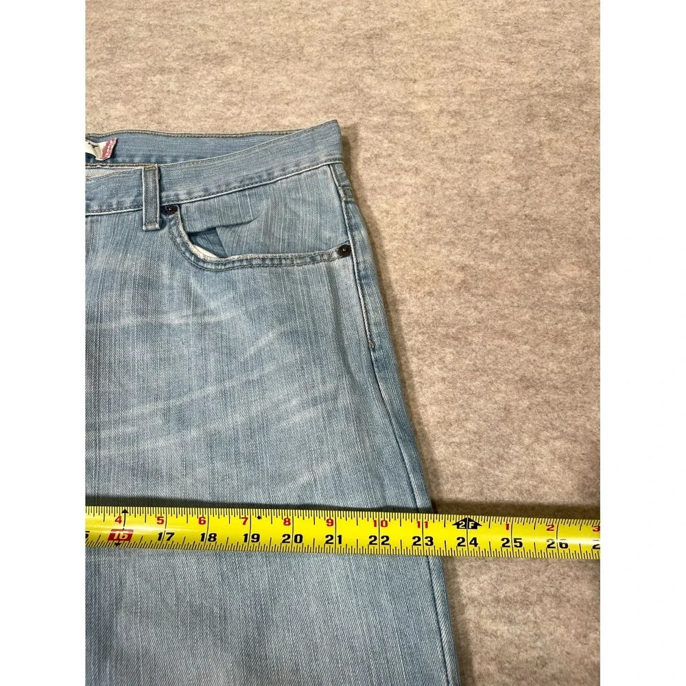 Levis 501 Original Fit Jeans Men 36x36 Blue Denim Cotton Straight Leg Light Wash